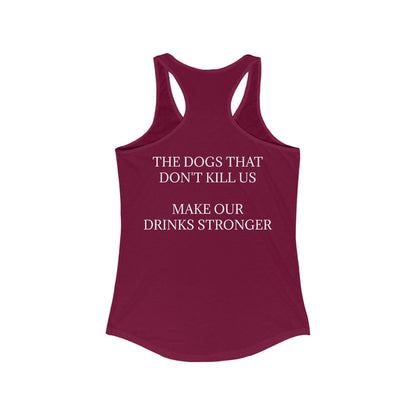 Drinks Stronger Women's Racerback Tank