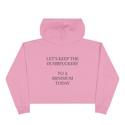 Dumbfuckery Women's Crop Hoodie