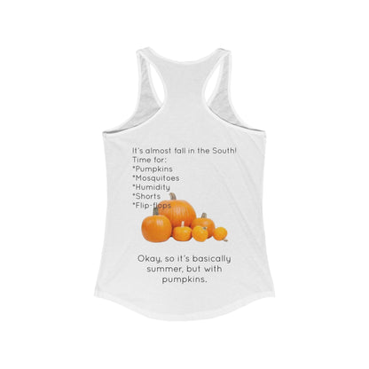 Fall In The South Women's Racerback Tank