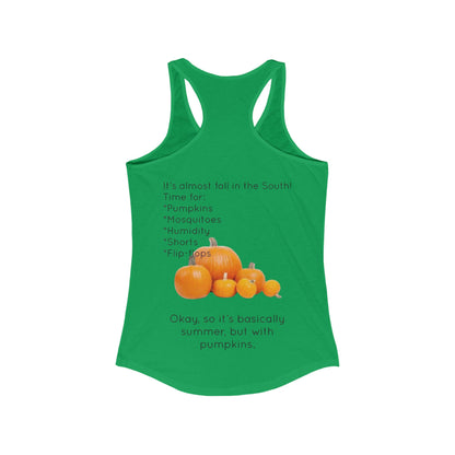 Fall In The South Women's Racerback Tank