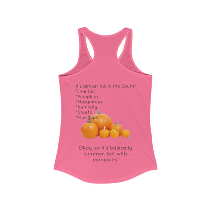 Fall In The South Women's Racerback Tank