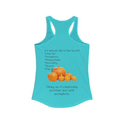 Fall In The South Women's Racerback Tank