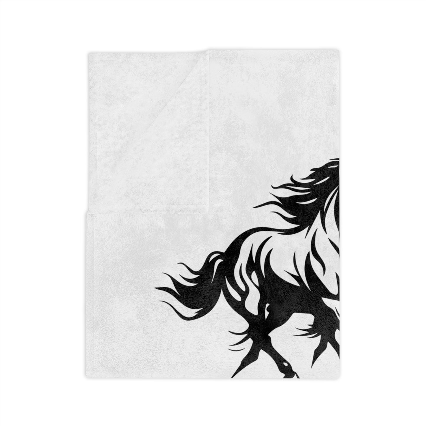 Horsin' Around Velveteen Microfiber Blanket