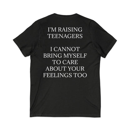 Raising Teenagers Unisex Short Sleeve V-Neck Tee