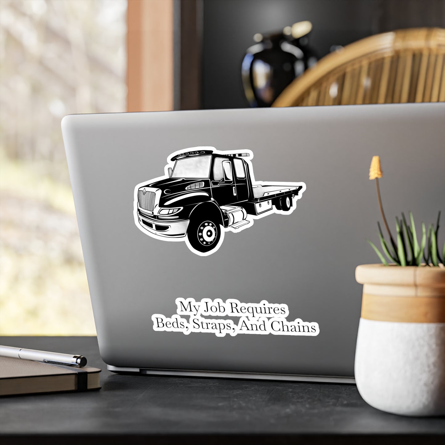 Beds, Straps, And Chains Vinyl Decal