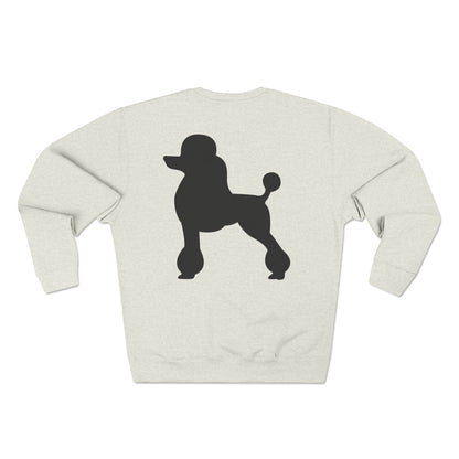 Poodle Silhouette Unisex Crewneck Sweatshirt
