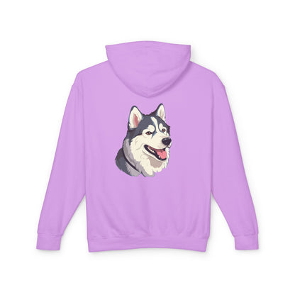 Malamute Head Unisex Lightweight Hoodie