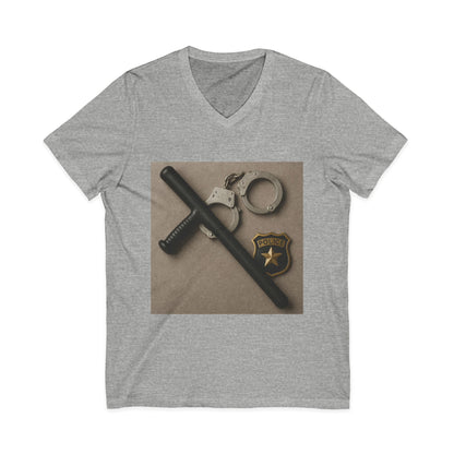 Law Enforcement Appreciation Unisex Short Sleeve V-Neck Tee