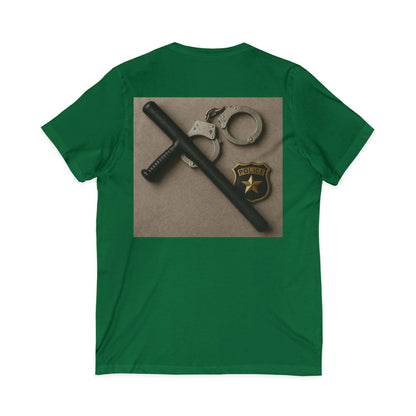 Law Enforcement Appreciation Unisex Short Sleeve V-Neck Tee