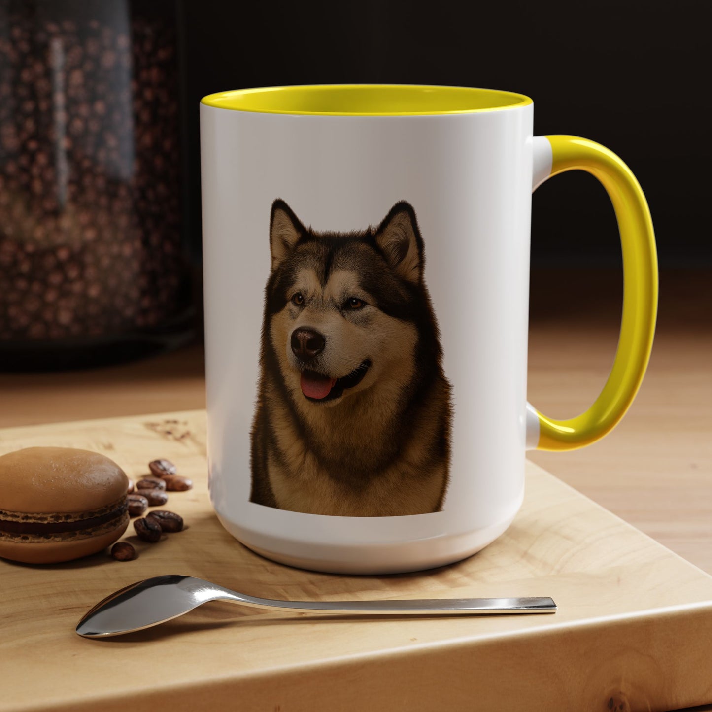 Malamute Head 2-Tone Coffee Mug