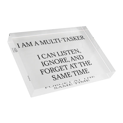 Multi-Tasker Acrylic Photo Block