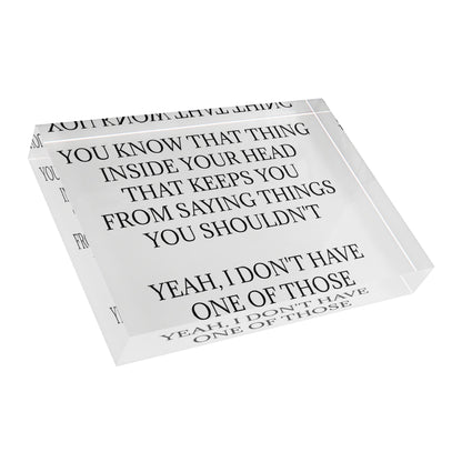 No Filter Acrylic Photo Block