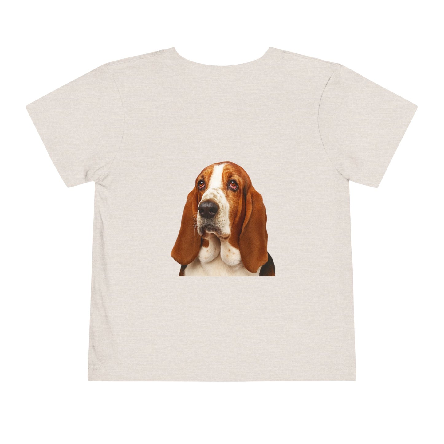 Basset Head Toddler Unisex Short Sleeve Crewneck Tee