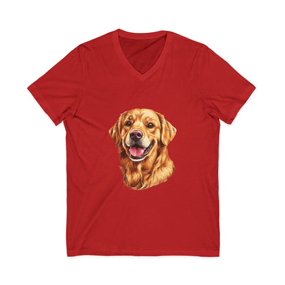 Golden Head Unisex Short Sleeve V-Neck Tee