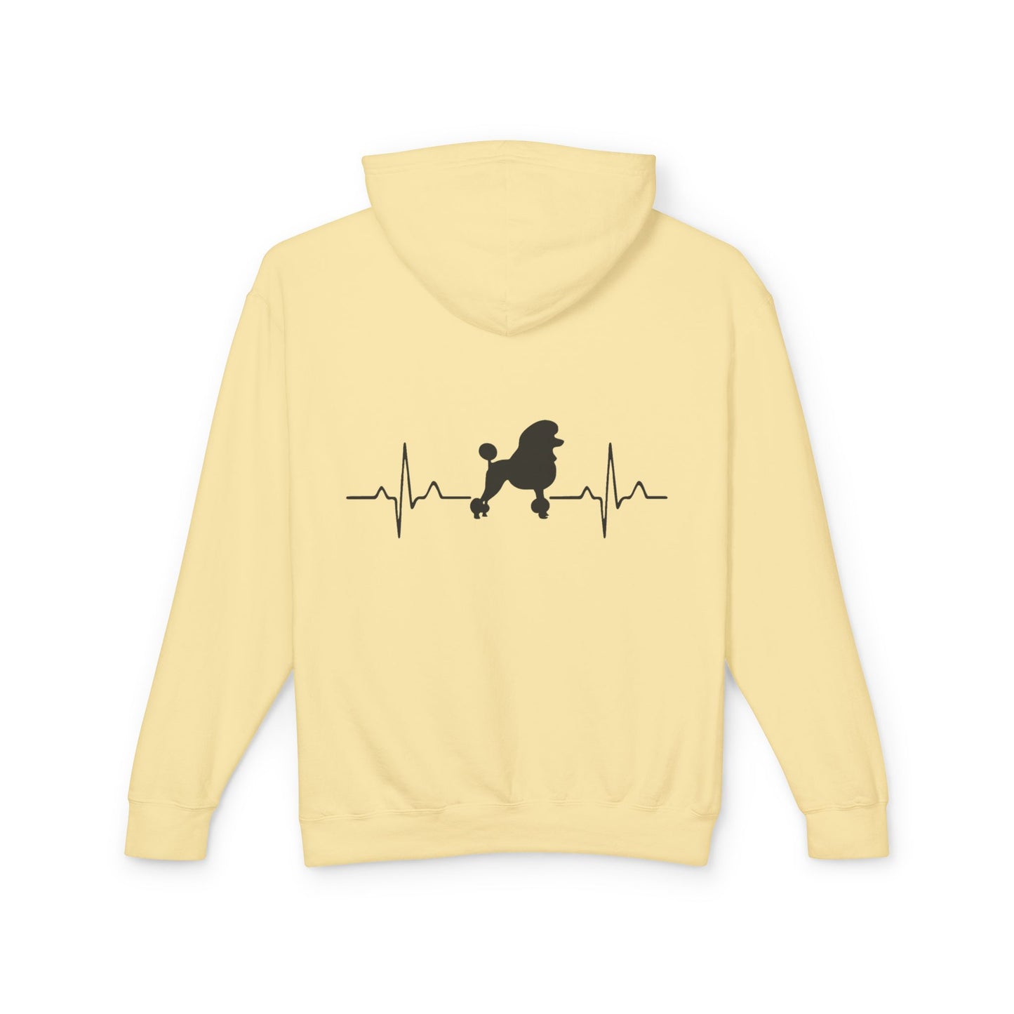 My Heart Beats For Poodles Unisex Lightweight Hoodie