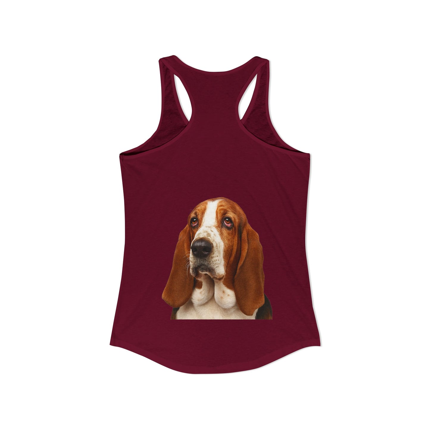 Basset Head Women's Racerback Tank