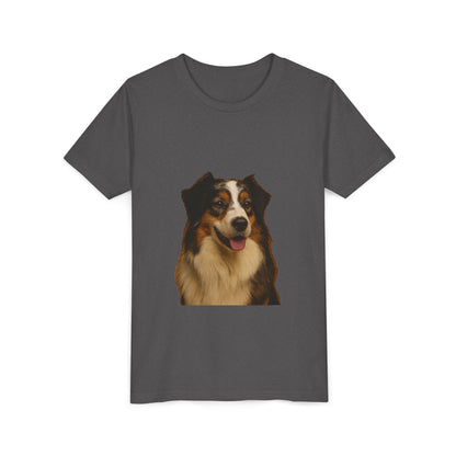 Aussie Head Youth Unisex Short Sleeve Crewneck Tee