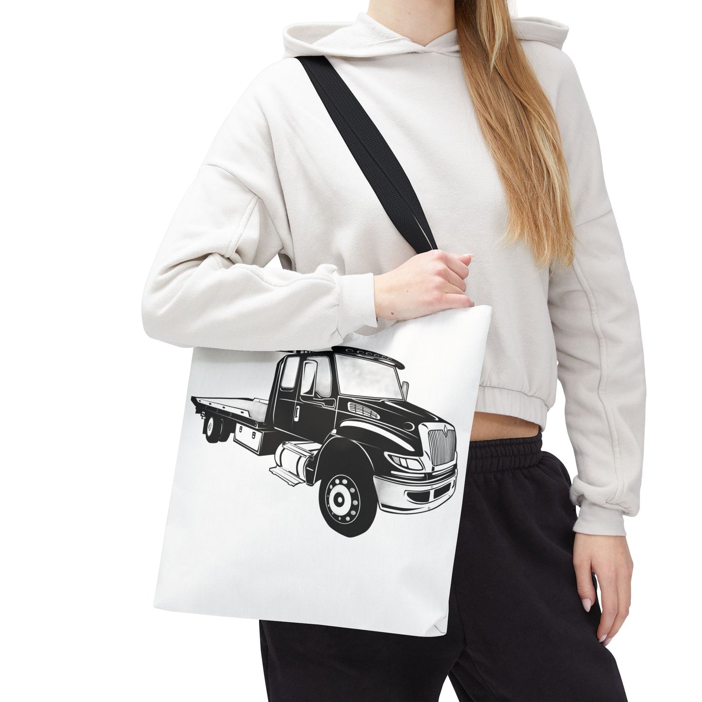 Flatbed Tow Truck Tote Bag