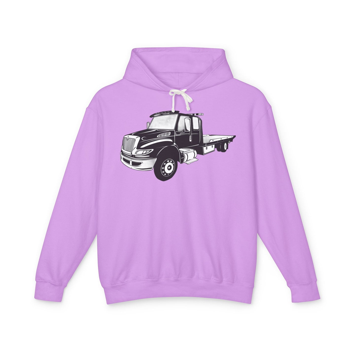Flatbed Tow Truck Unisex Lightweight Hoodie
