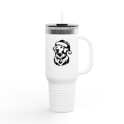 Santa Paws Golden Insulated Travel Mug