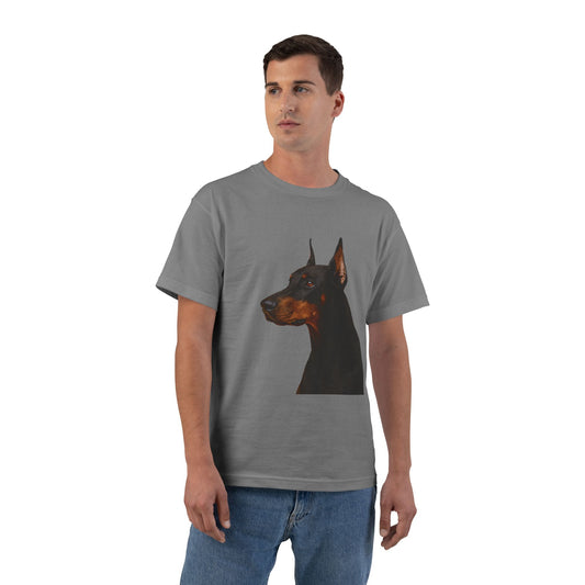 Doberman Head Men's Short-Sleeve Crewneck Tee