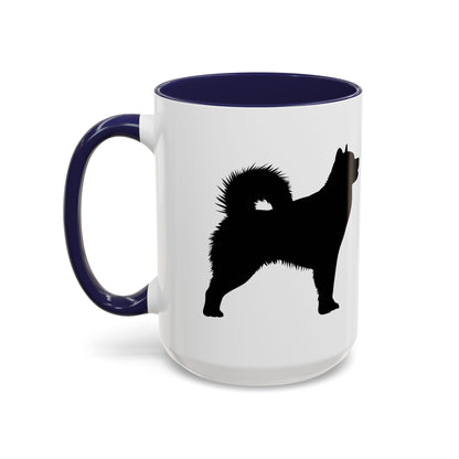 Malamute Silhouette 2-Tone Coffee Mug