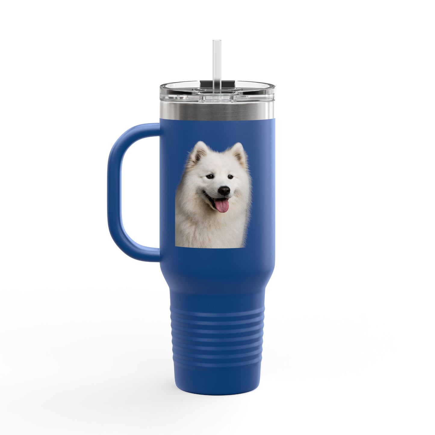 Samoyed Head Insulated Travel Mug