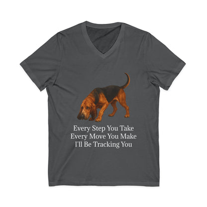 Tracking You Unisex Short Sleeve V-Neck Tee