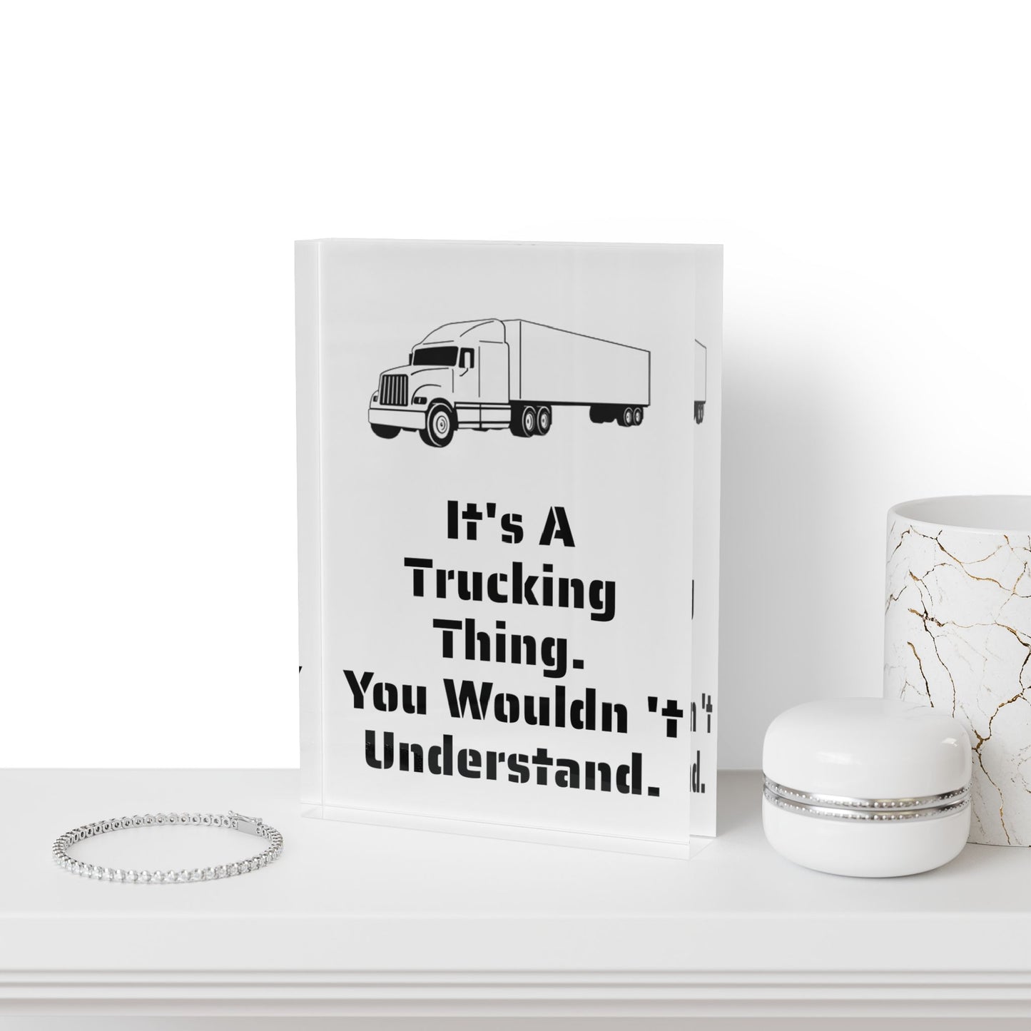 Trucking Thing Acrylic Photo Block