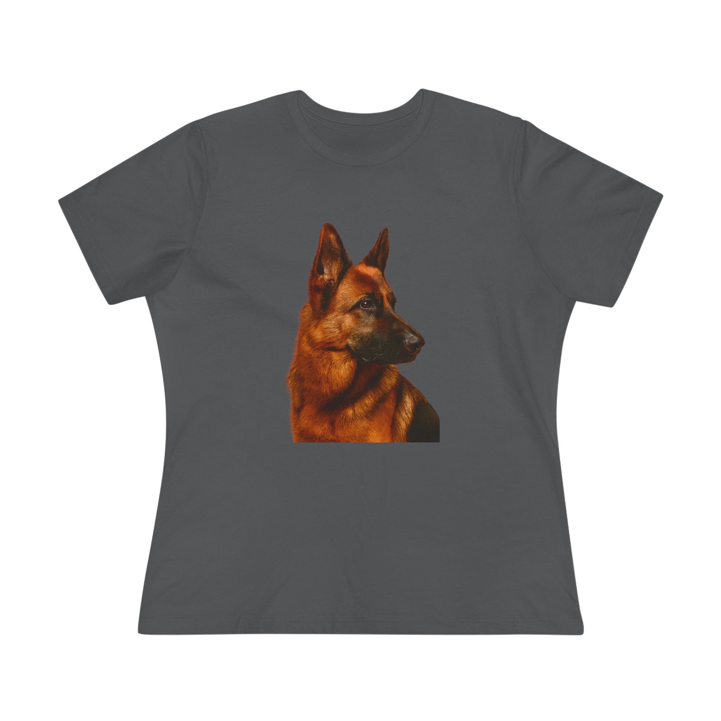 German Shepherd Head Women's Short Sleeve Crewneck Tee