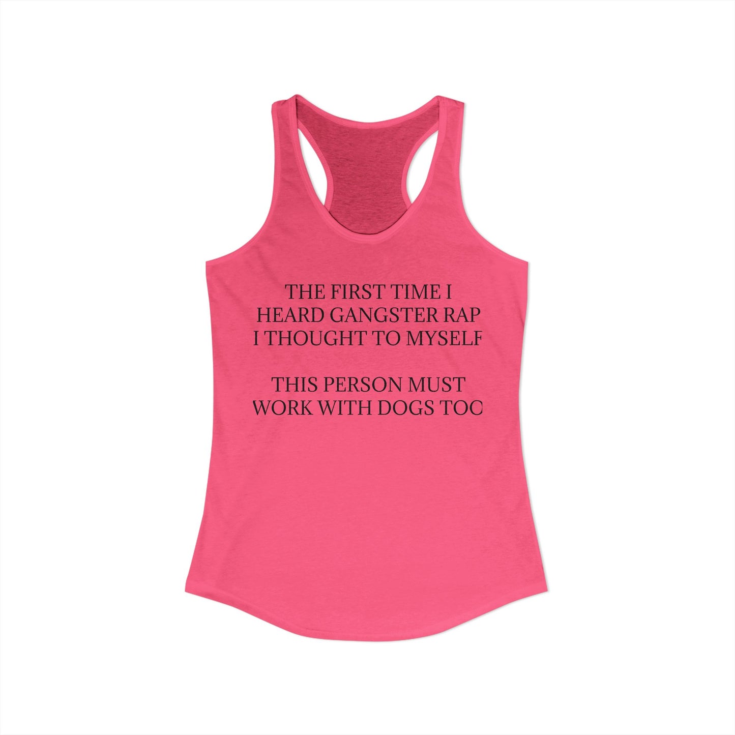 Gangster Rap Women's Racerback Tank