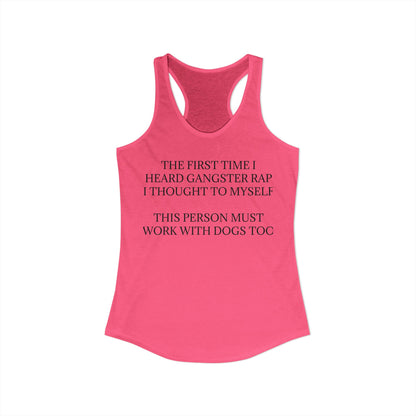 Gangster Rap Women's Racerback Tank