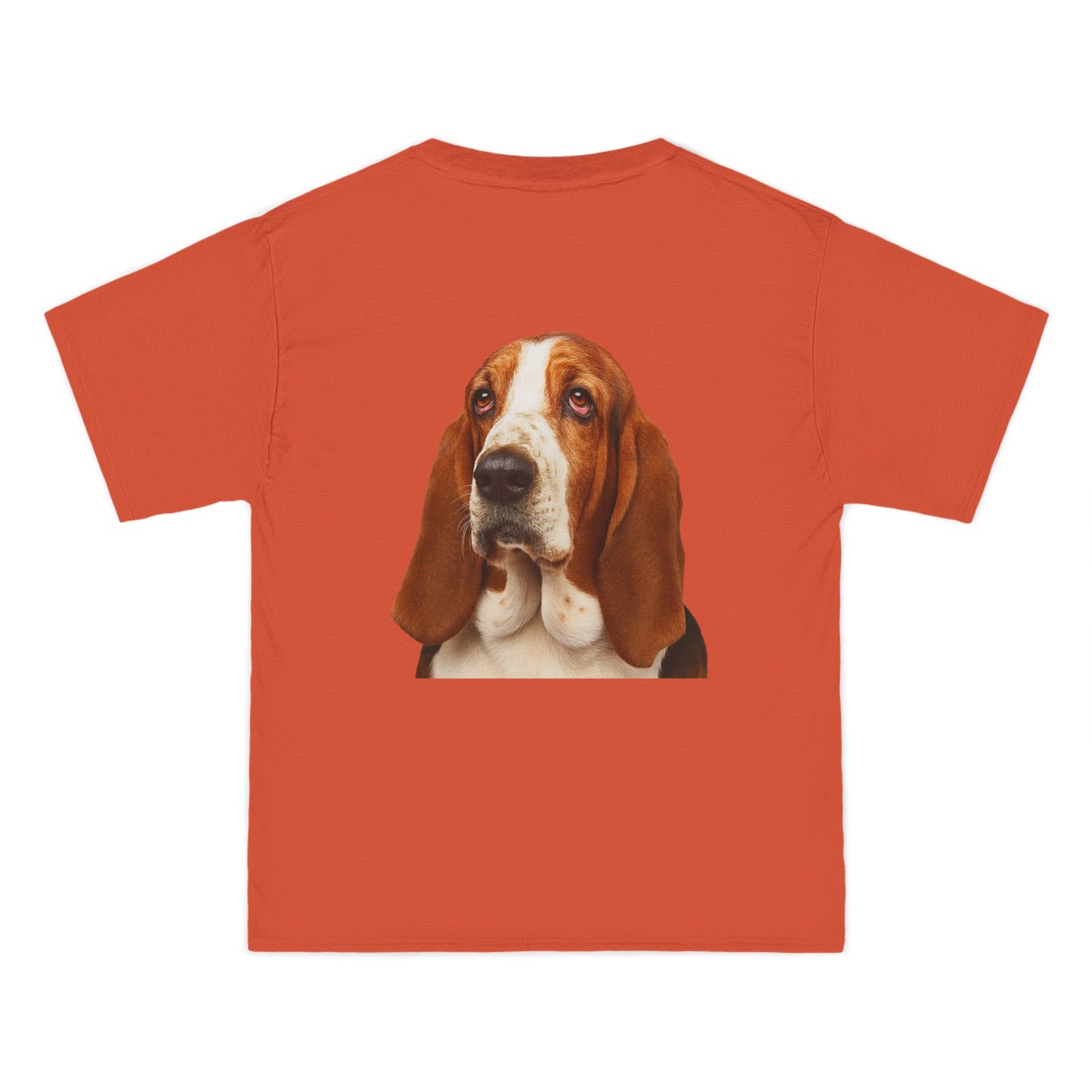Basset Head Men's Short-Sleeve Crewneck Tee