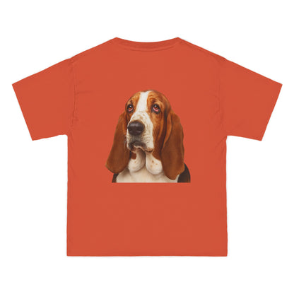 Basset Head Men's Short-Sleeve Crewneck Tee