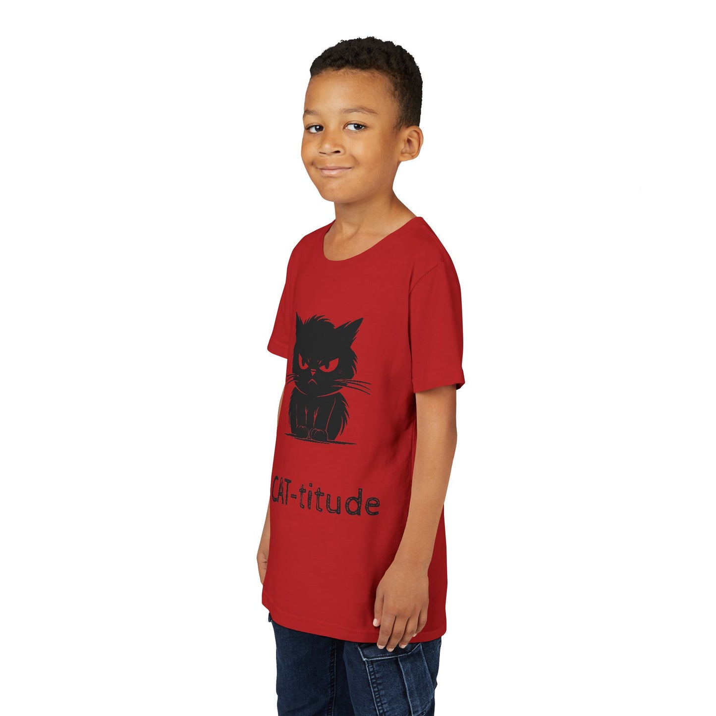 CAT-titude Youth Unisex Short Sleeve Crewneck Tee