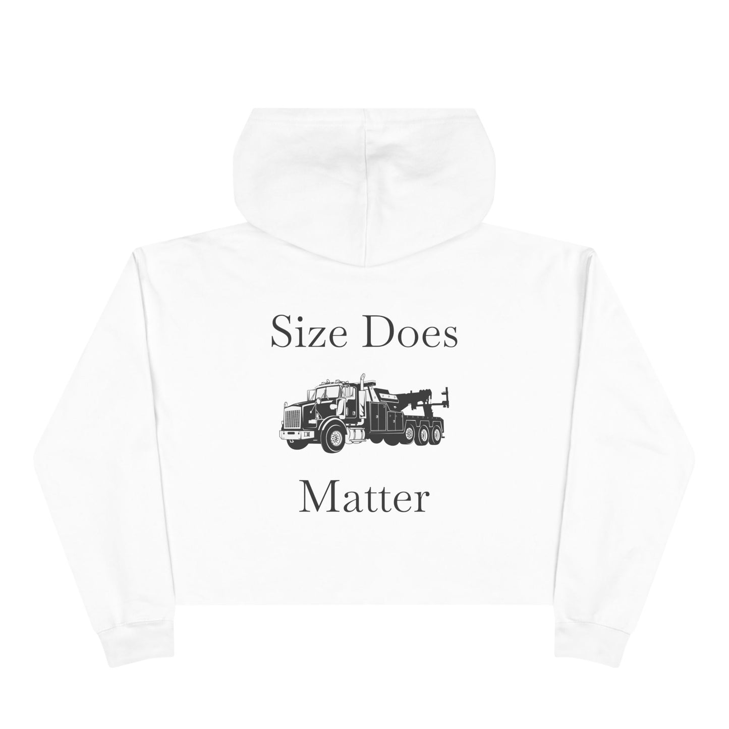 Size Does Matter Women's Crop Hoodie