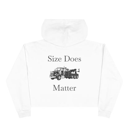Size Does Matter Women's Crop Hoodie