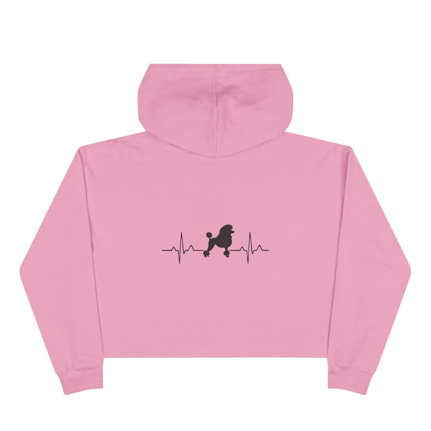 My Heart Beats For Poodles Women's Crop Hoodie