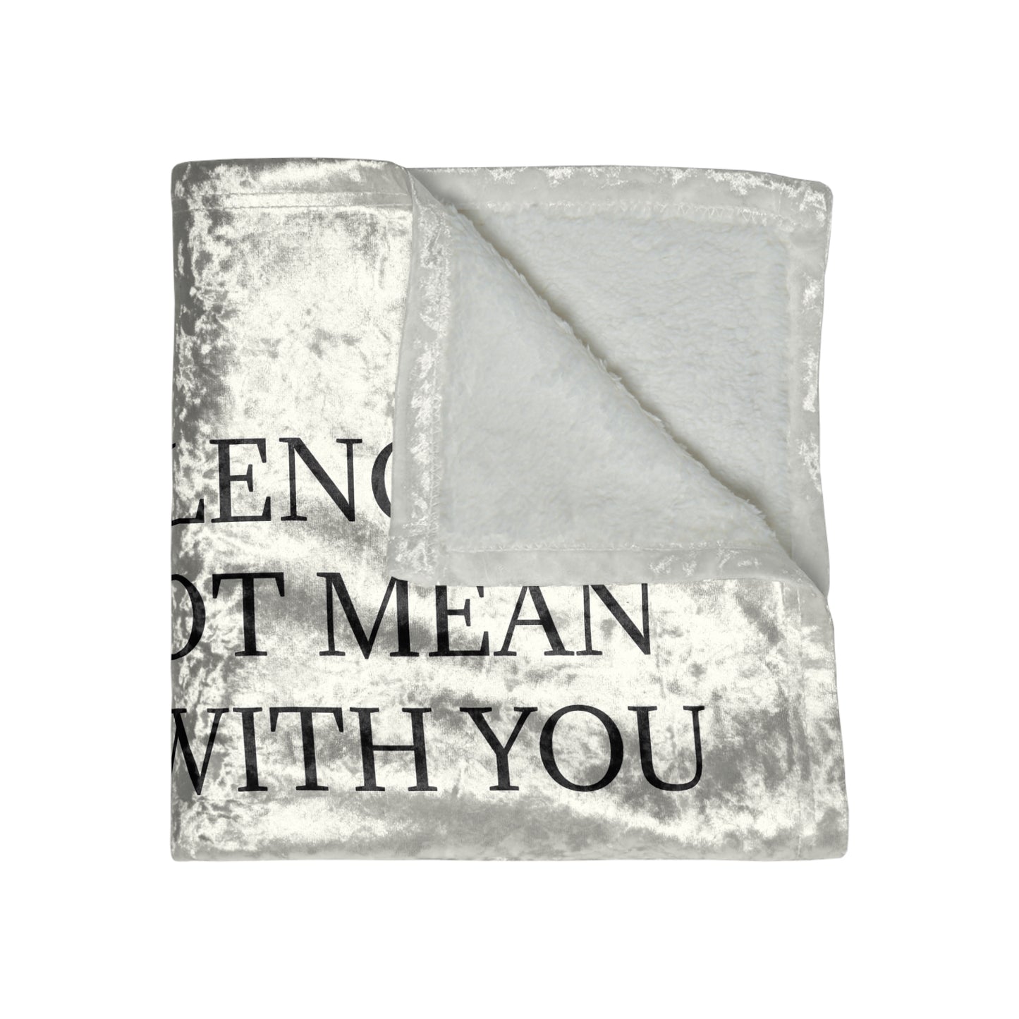 Speechless Crushed Velvet Blanket