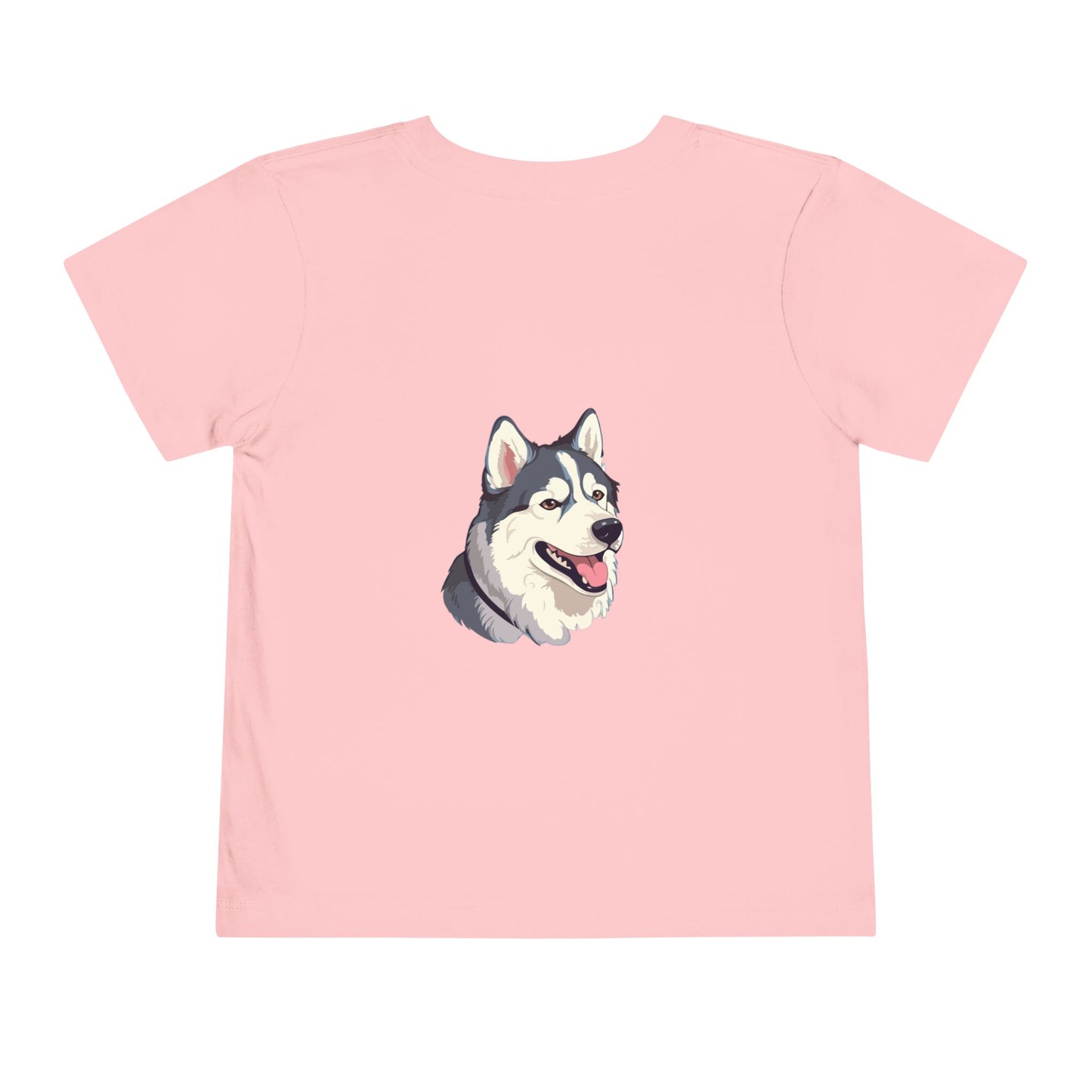 Malamute Head Toddler Unisex Short Sleeve Crewneck Tee