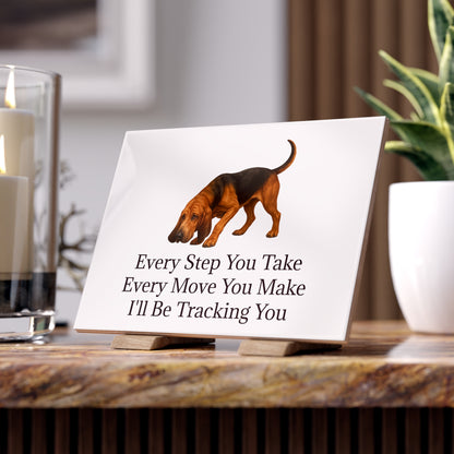 Tracking You Ceramic Photo Tile