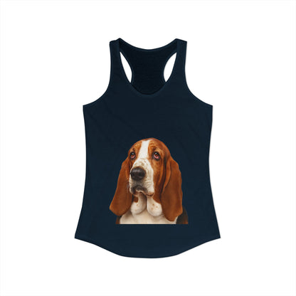 Basset Head Women's Racerback Tank
