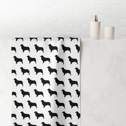 Aussie Silhouette Mink-Cotton  Beach Towel