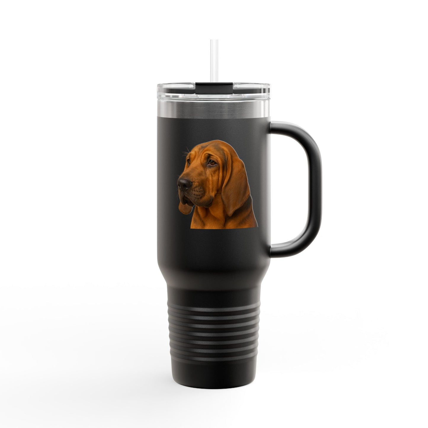 Bloodhound Head Insulated Travel Mug