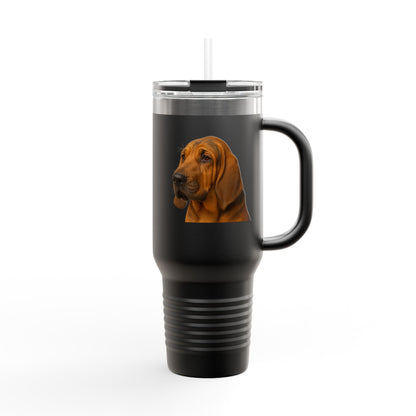 Bloodhound Head Insulated Travel Mug
