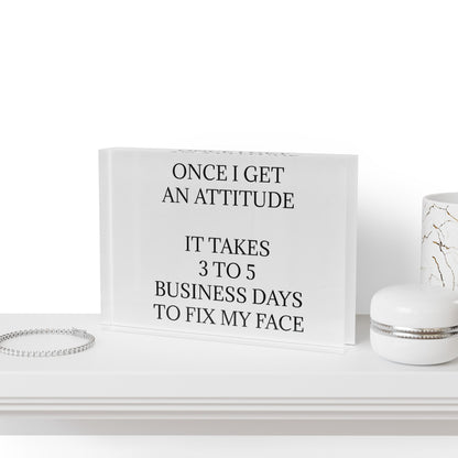 Fix My Face Acrylic Photo Block