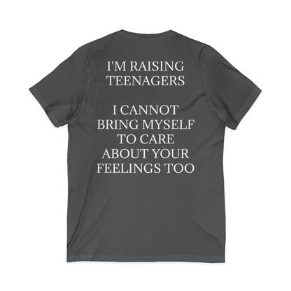 Raising Teenagers Unisex Short Sleeve V-Neck Tee