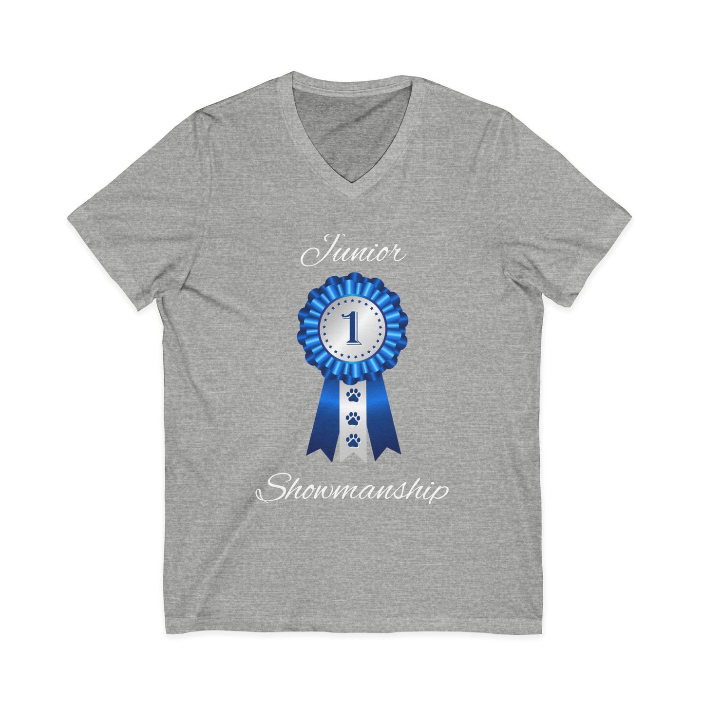 Junior Showmanship Unisex Short Sleeve V-Neck Tee