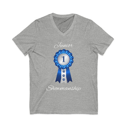 Junior Showmanship Unisex Short Sleeve V-Neck Tee