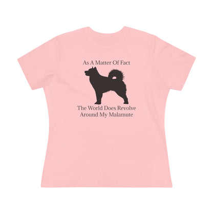 Matter Of Fact Malamute Women's Short Sleeve Crewneck Tee